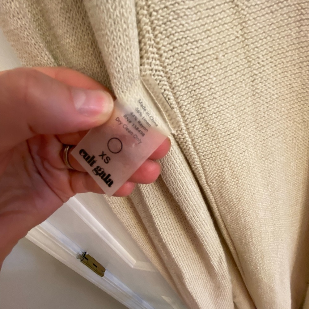cult gaia Beige Halter Maxi Dress - Picture 2 of 4